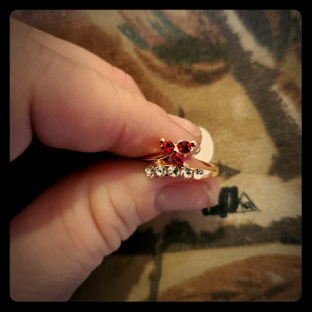 Size 5.5 rose colored ring